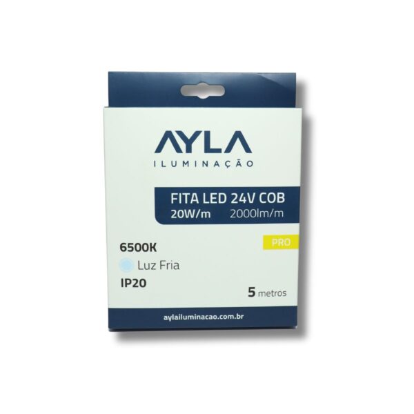 Fita LED 24V 6500K 20W/m (COB)