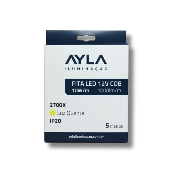 Fita LED 12V 2700K 10W/m (COB)