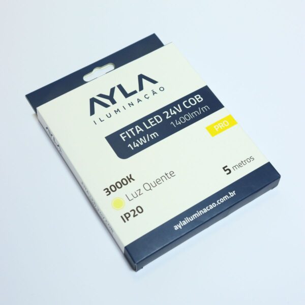 Fita LED 24V 3000K 14W/m (COB) - Imagem 3