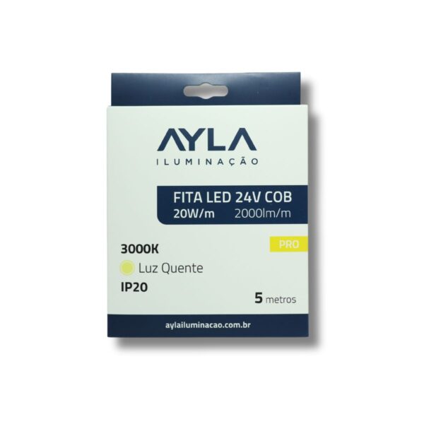 Fita LED 24V 3000K 20W/m (COB)