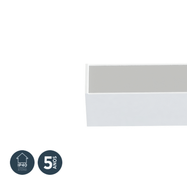 Perfil Sobrepor para Fita LED 3m Branco AY303308 Line-X Ayla