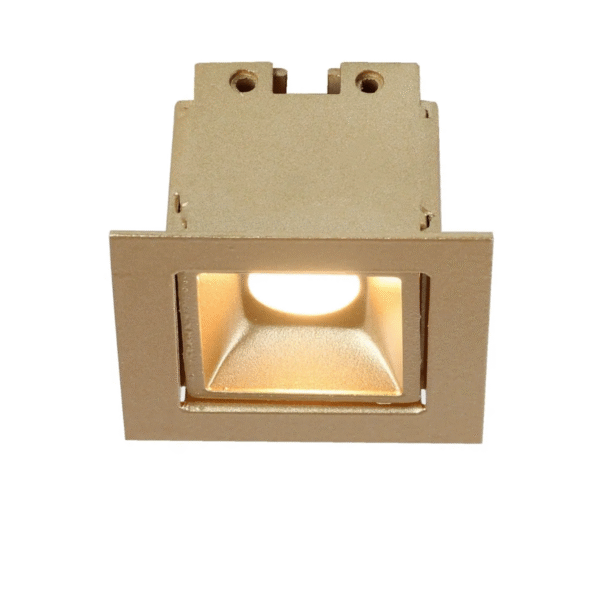 Luminária de Embutir LED Pandora AY188045 2W 3000K Dourada