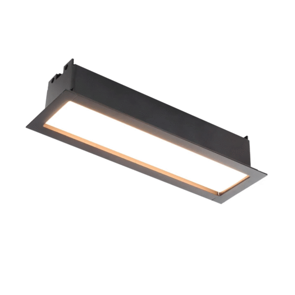 Luminária de Embutir LED Pandora AY188109 10W 3000K Retangular Preta