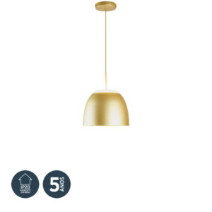 Pendente LED 12W 3000K Bivolt Dourado AY128112 Helio